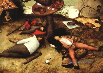 das Land des Cockayne Flämisch Renaissance Bauer Pieter Bruegel der Ältere Ölgemälde